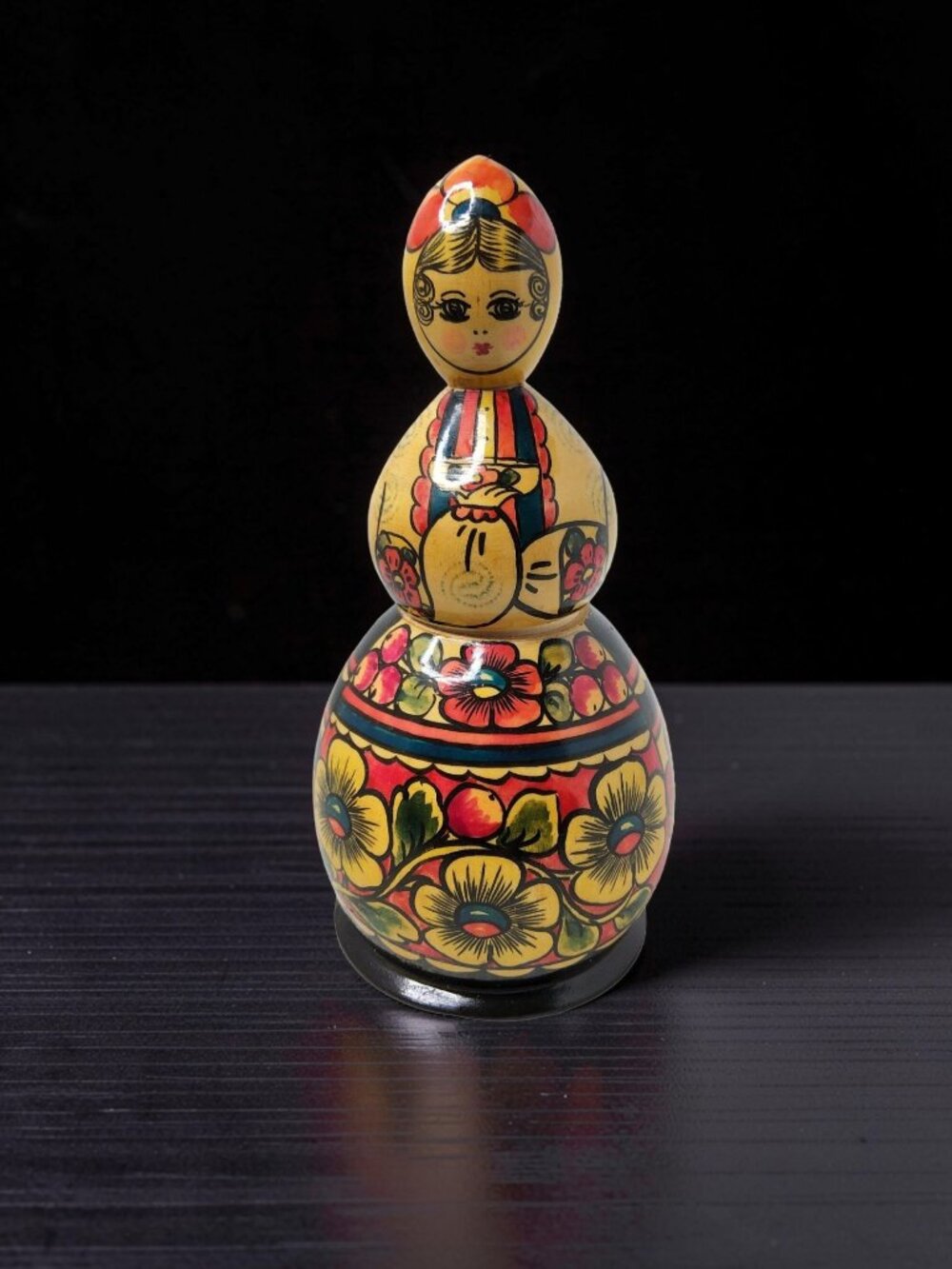 Vintage 1984 Artistic Industries Russia Gorky Region Souvenir Lyubasha Tea Caddy
